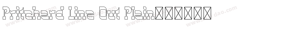 Pritchard Line Out Plain字体转换